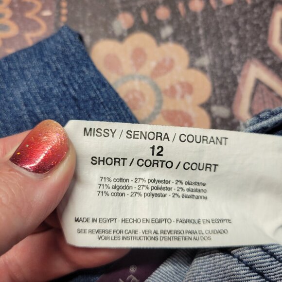 Gloria Vanderbilt 12S Missy Medium Wash Denim Blue Amanda Line Tapered Jeans - Picture 4 of 13